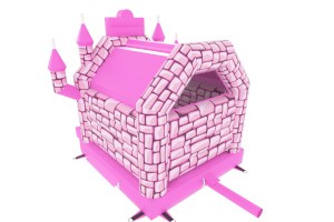 A vendre: Château gonflable chevalier rose