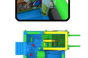 Château gonflable Mario. 