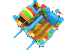 Château gonflable blocs de construction 