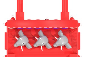 Jeu de lance de cerceaux éléphants gonflable
