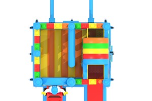 Château gonflable blocs de construction 