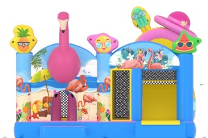 A vendre: château gonflable flamand rose