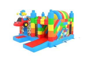 Château gonflable blocs de construction 
